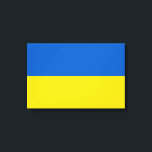 Ukrainische Flagge (Ukraine) Leinwand<br><div class="desc">Dieses Design zeigt die Nationalflagge der Ukraine, einem Land in Osteuropa. Die Ukraine grenzt im Osten und Nordosten an Russland, im Norden an Belarus, im Westen an Polen, die Slowakei und Ungarn und im Süden an Rumänien, Moldau und das Schwarze Meer. Die Ukraine ist nach Russland das zweitgrößte Land Europas....</div>