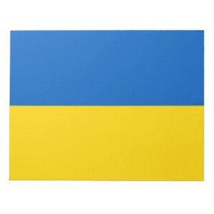 Ukrainische Flagge (Ukraine) Notepad Notizblock