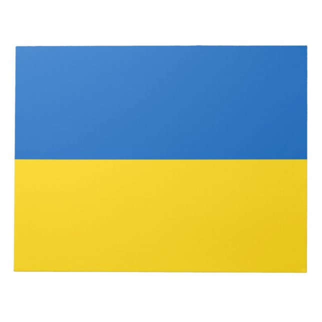 Ukrainische Flagge (Ukraine) Notepad Notizblock (Vorderseite)