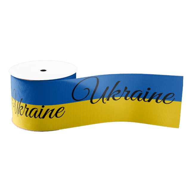 Ukrainische Flagge & Ukraine Reisen, Hochzeiten /  Ripsband (Spule)