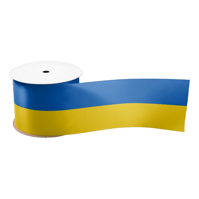 Ukrainische Flagge (Ukraine) Satinband (Spule)