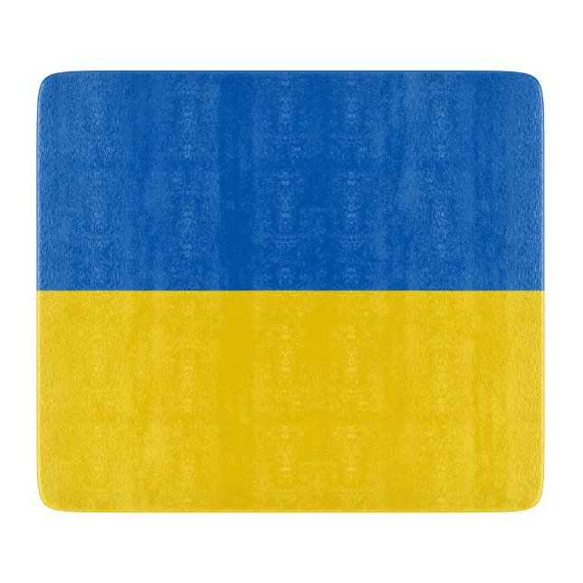 Ukrainische Flagge (Ukraine) Schneidebrett (Vorderseite)