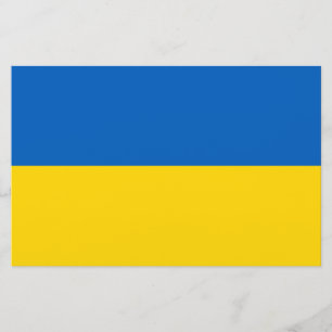 Ukrainische Flagge (Ukraine) Schreibtisch Briefpapier
