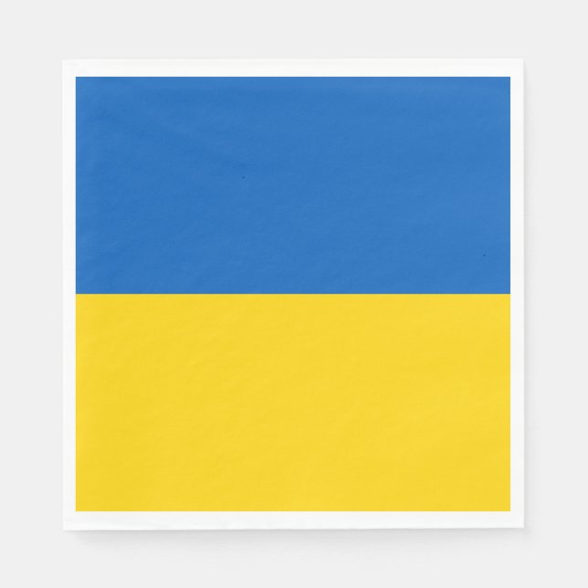 Ukrainische Flagge (Ukraine) Serviette (Vorderseite)