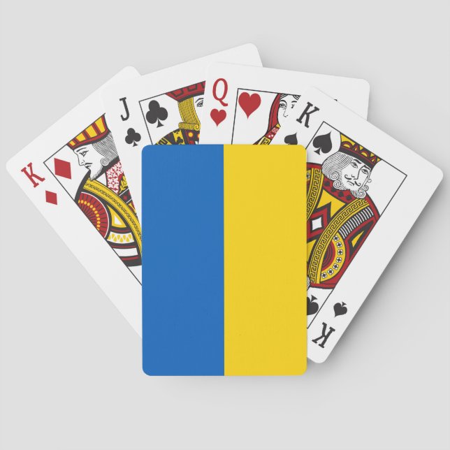 Ukrainische Flagge (Ukraine) Spielkarten (Rückseite)