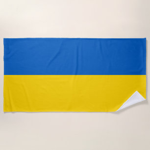 Ukrainische Flagge (Ukraine) Strandtuch