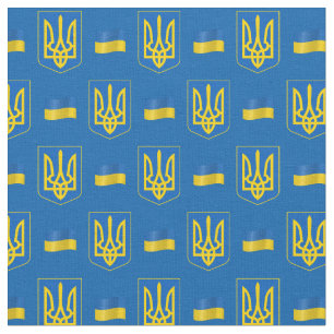 Ukrainische Flagge & Ukraine Trendfabrik / Mode Stoff