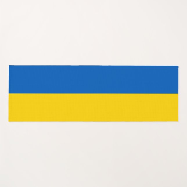 Ukrainische Flagge (Ukraine) Yogamatte (Vorderseite (Horizontal))