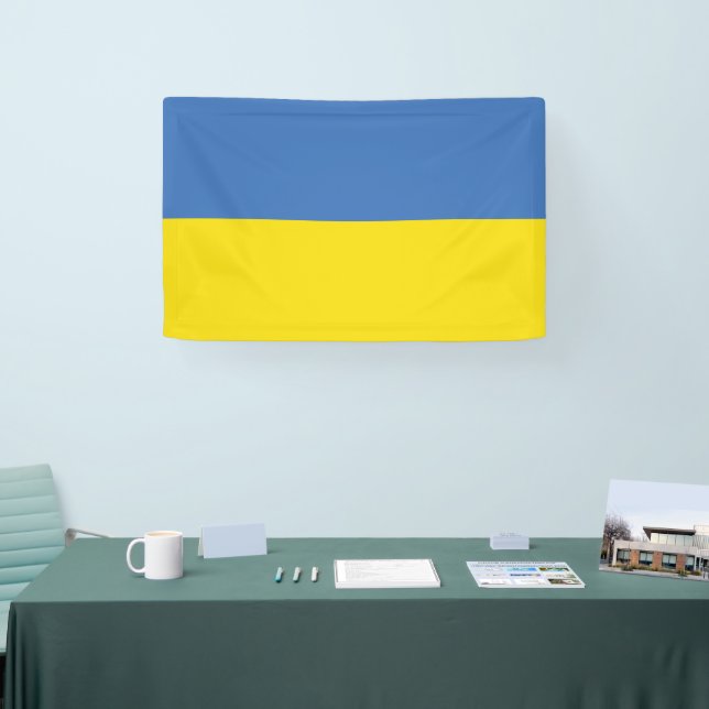 ukrainische Flagge, ukrainische Slawin Ukraini С л Banner (Messe)