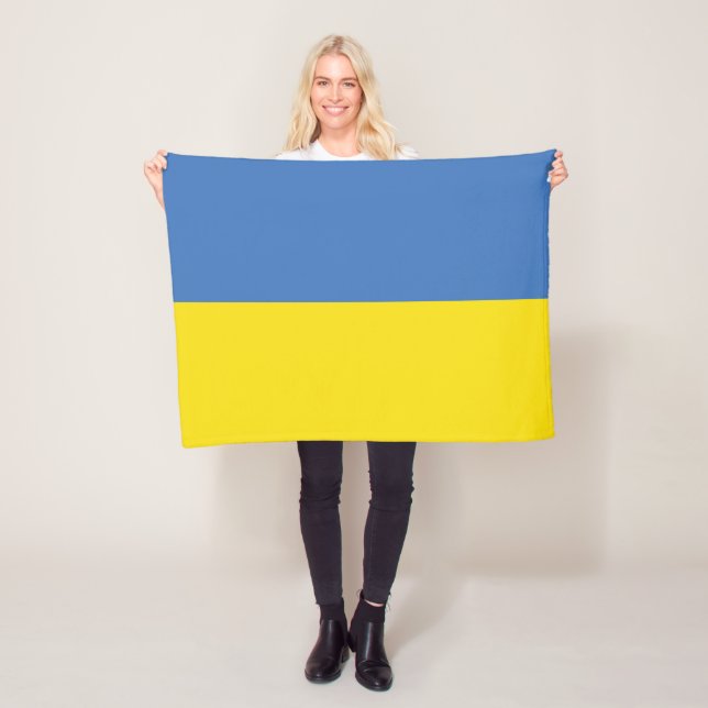 ukrainische Flagge, ukrainische Slawin Ukraini С л Fleecedecke (Beispiel)