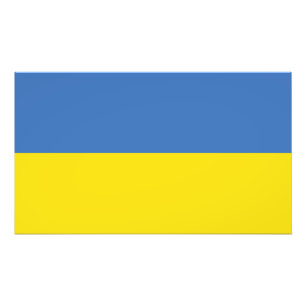 ukrainische Flagge, ukrainische Slawin Ukraini С л Fotodruck