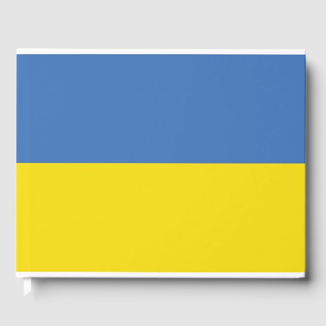 ukrainische Flagge, ukrainische Slawin Ukraini С л Gästebuch (Vorderseite)