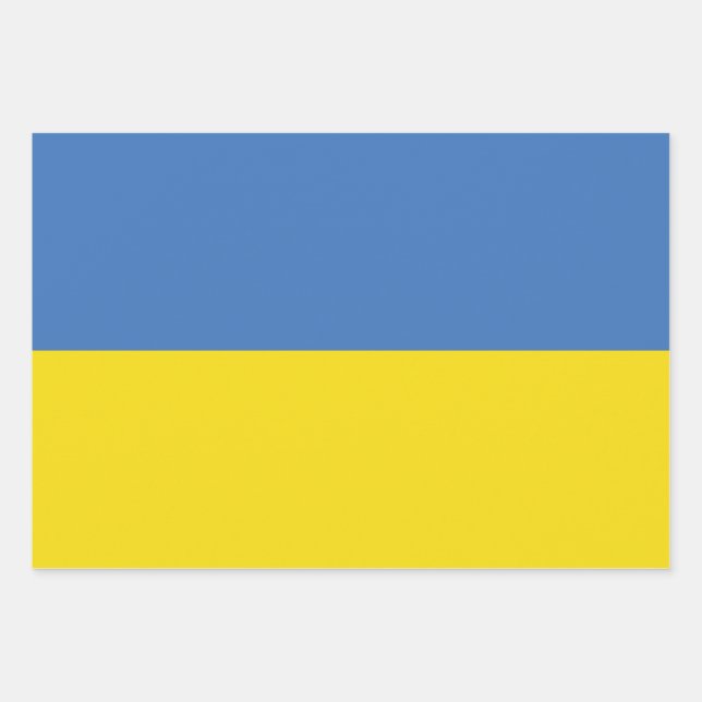 ukrainische Flagge, ukrainische Slawin Ukraini С л Geschenkpapier Set (Vorderseite)
