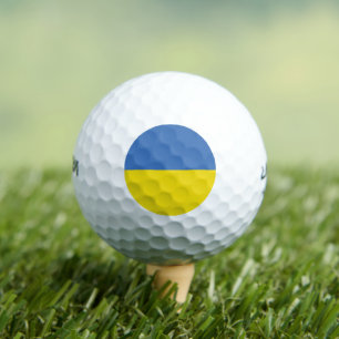 ukrainische Flagge, ukrainische Slawin Ukraini С л Golfball