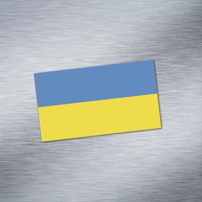 ukrainische Flagge, ukrainische Slawin Ukraini С л Magnetische Visitenkarte (Beispiel)