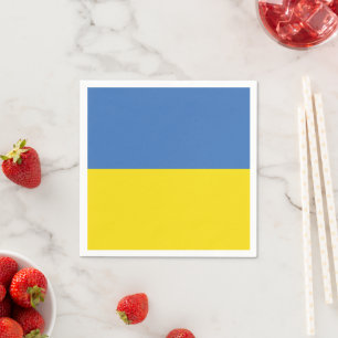ukrainische Flagge, ukrainische Slawin Ukraini С л Serviette