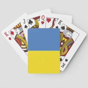 ukrainische Flagge, ukrainische Slawin Ukraini С л Spielkarten