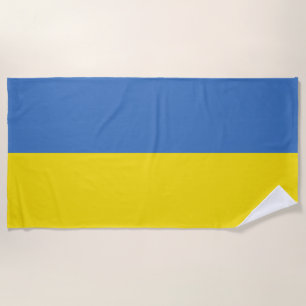 ukrainische Flagge, ukrainische Slawin Ukraini С л Strandtuch