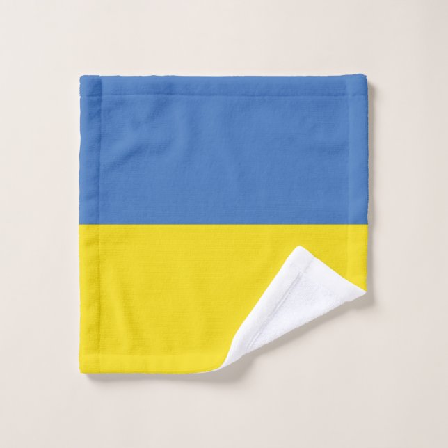 ukrainische Flagge, ukrainische Slawin Ukraini С л Waschlappen (Waschlappen)