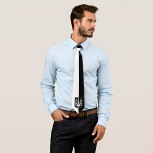 Ukrainische Flagge und ukrainische Länderzuppe -  Krawatte