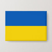 Ukrainische Flagge. Unterstütze die Ukraine. Butto