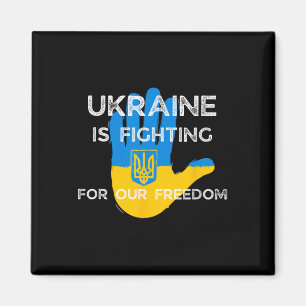 Ukrainische Flagge Unterstützendes Design Ukraine Magnet
