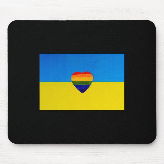 Ukrainische Flagge Unterstützung Ich stehe mit der Mousepad (Vorne)