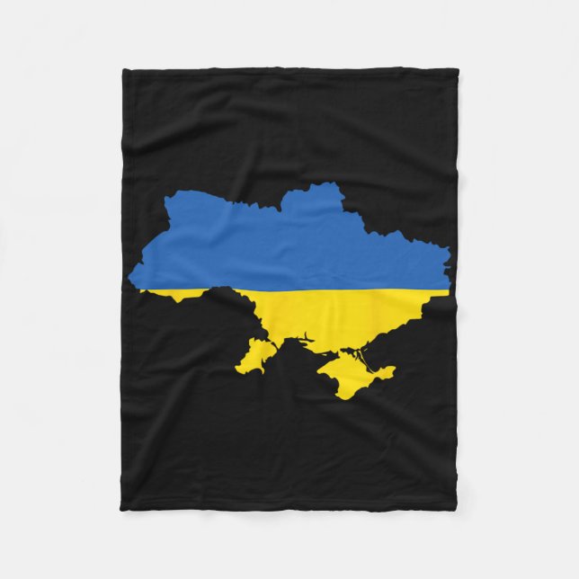 Ukrainische Flagge Vintage Heritage 3  Fleecedecke (Vorderseite)