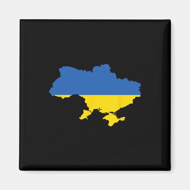 Ukrainische Flagge Vintage Heritage 3  Magnet (Vorne)
