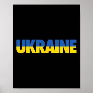 Ukrainische Flagge Vintage Heritage 4 Poster