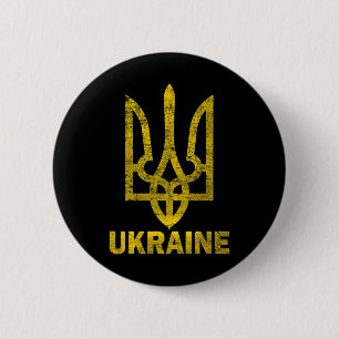 Ukrainische Flagge Vintage Ukraine-Flagge 1 Button