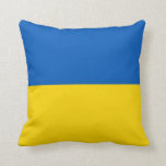 Ukrainische Flaggenfarben Kissen<br><div class="desc">Die Flagge der Ukraine färbt sich blau und gelb.</div>