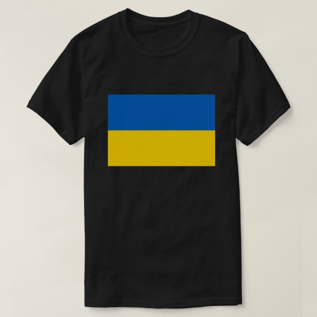 Ukrainische Flaggensolidarität T-Shirt (Design vorne)