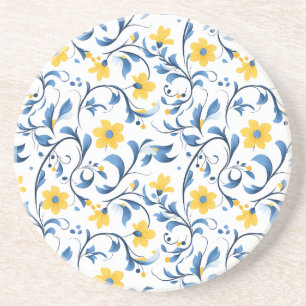 Ukrainische florale Volkskunstmotive Getränkeuntersetzer