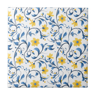 Ukrainische florale Volksmotiven  Fliese