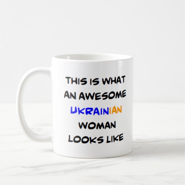 ukrainische Frau, phantastisch Kaffeetasse (Links)