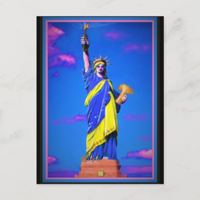 Ukrainische Freiheit Postkarte (Vorderseite)