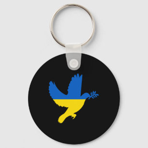 Ukrainische Friedens Taube Schlüsselanhänger