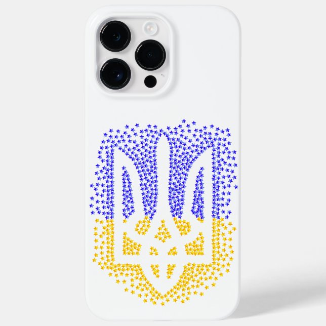 Ukrainische heraldry trident tryzub streut Sterne Case-Mate iPhone Hülle (Rückseite)