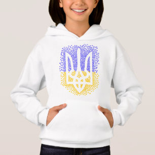 Ukrainische heraldry trident tryzub streut Sterne Hoodie