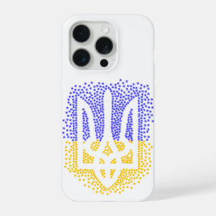 Ukrainische heraldry trident tryzub streut Sterne iPhone 15 Pro Hülle