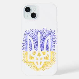 Ukrainische heraldry trident tryzub streut Sterne iPhone 15 Plus Hülle
