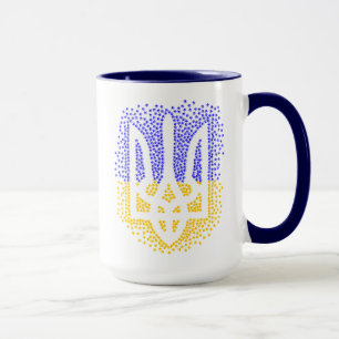 Ukrainische heraldry trident tryzub streut Sterne Tasse