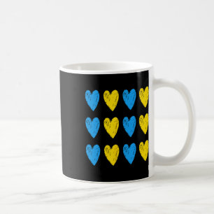 Ukrainische Herzen unterstützen die Ukraine Blaue  Kaffeetasse