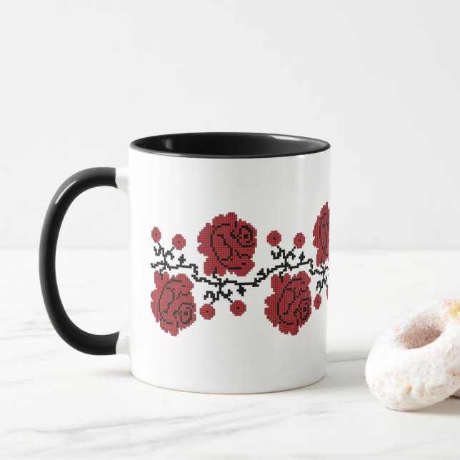 Ukrainische Kaffee-Tasse Tasse (Mit Donut)