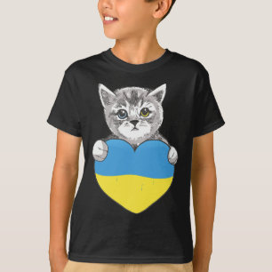Ukrainische Katzen Ukraine T-Shirt Ukraine-Flagge