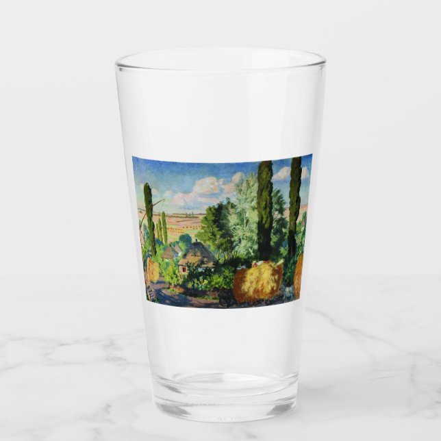Ukrainische Landschaft (Landwirtschaftliche Betrie Glas (Vorderseite)
