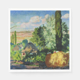 Ukrainische Landschaft (Landwirtschaftliche Betrie Serviette