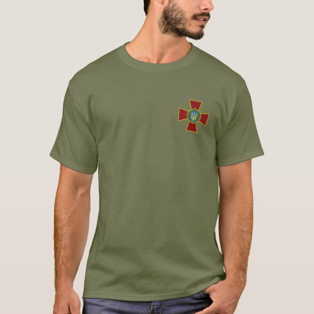 Ukrainische Landstreitkräfte Ukraine Armee Z T-Shirt (Vorderseite)