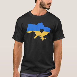 Ukrainische Liebe Herz Landschaft Ukraine T-Shirt